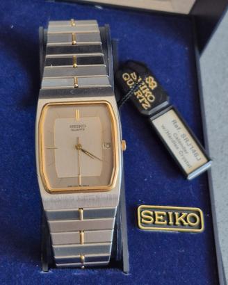 Orologio Seiko Tank Vintage 1985 Nos Full set 