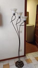 Lampada da Terra con Tre Campane