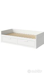 Letto ikea brimnes completo di due materassi