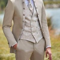 Abito sposo - color beige/grigio perla NUOVO