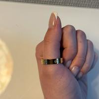 Anello a Fascia Oro in Acciaio Inossidabile