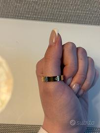 Anello a Fascia Oro in Acciaio Inossidabile