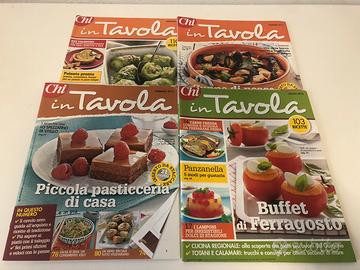 Lotto 4 riviste “Chi - in tavola” anni 2013 e 2014
