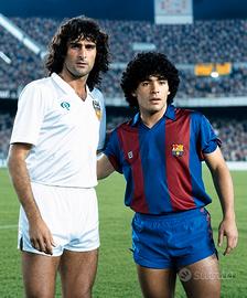 Fotografia Maradona  e kempes 