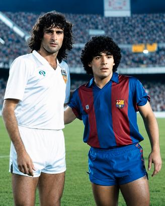 Fotografia Maradona  e kempes 