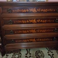 Como con comodini legno massello anni 70