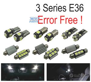KIT 16 LAMPADE LED INTERNE BMW SERIE 3 E36 SEDAN C