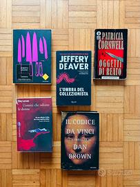 Lotto libri Saviano, Larsson, Brown, Cornwell