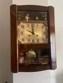 Orologio a pendolo da parete SABA in legno