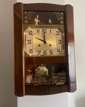 Orologio a pendolo da parete SABA in legno
