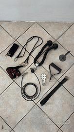 Sistema puleggia palestra con accessori
