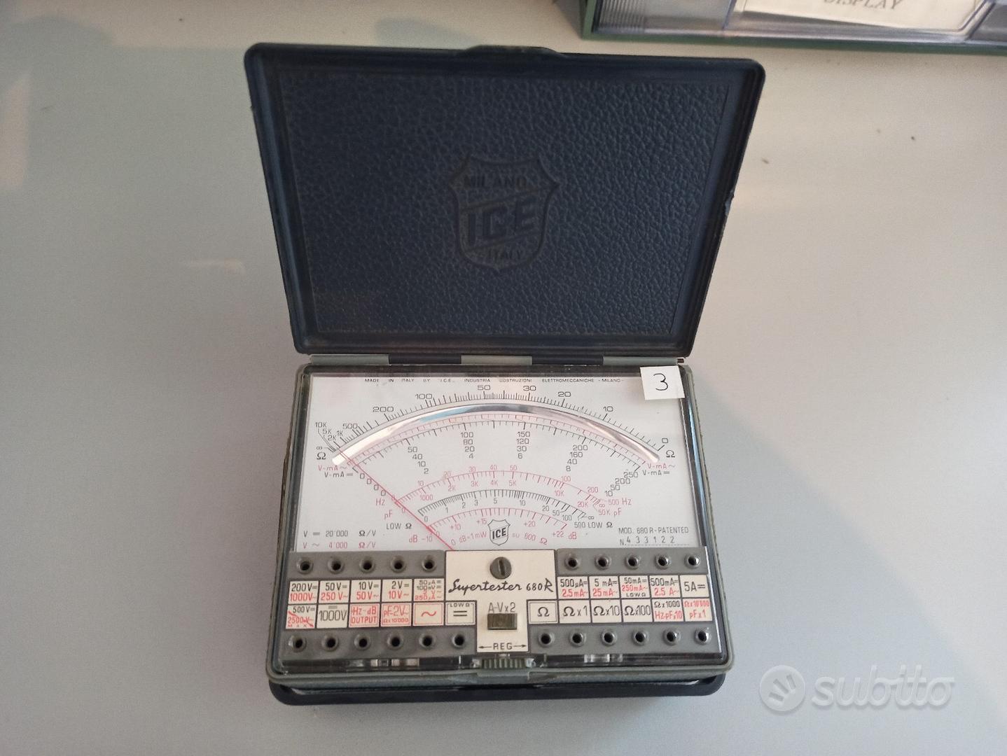 ICE680RSupertester – Multimetro analogico - Giardino e Fai da te In ...