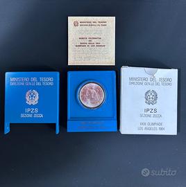 500 lire Olimpiadi Los Angeles 1984