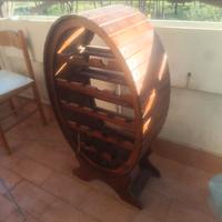 cantinetta portabottiglie in legno