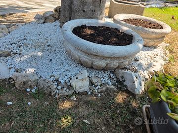 vasi da giardino in cemento