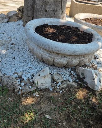 vasi da giardino in cemento