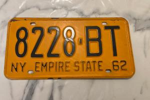 Targa auto americana 1962 NY EMPIRE STATE