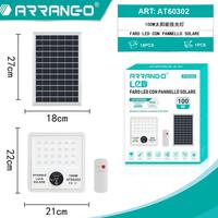Faro LED con Pannello Solare 100W Telecomando IP67