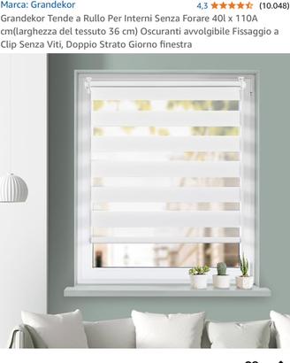 Tenda a rullo colore bianco