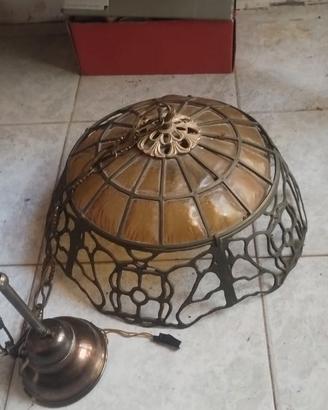 Lampadario in bronzo