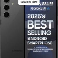 SAMSUNG S24 FE 128GB - 7/2025 NERO - GARANZIA
