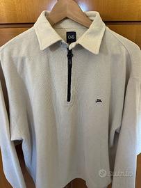 Felpa C&Co mezza zip beige - taglia XL