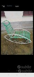 sedia a dondolo vintage 