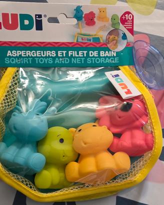 Set giochi bagno bimbi con sacchetto rete – nuovi
