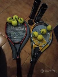 racchette tennis e palline