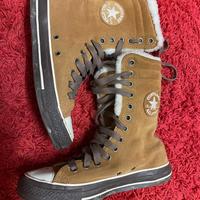 Converse All Star pelle scamosciata marrone