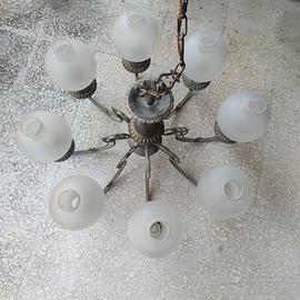 Lampadario in ottone