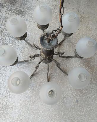 Lampadario in ottone