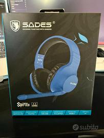 Headset Sades Spirits - Blu