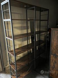 Mobili stile industrial, libreria, credenza, tv