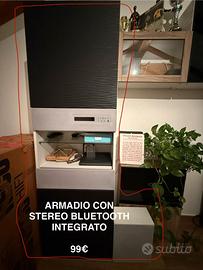 armadio stereo bluetooth incorporato