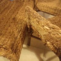 Divanetto e poltroncine in Banano Naturale