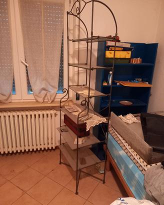 Scaffale ferro vetro