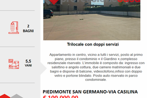 Appartamento 2 camere e 2 bagni