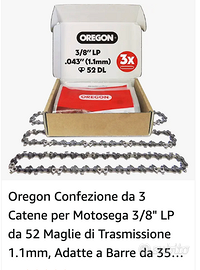 3 CATENE OREGON PER MOTOSEGA