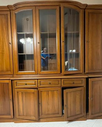 Credenza e tavolo allungabile in noce