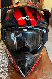 Casco Motocross + mascherina Scotland