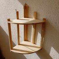 Angoliera portaoggetti in legno