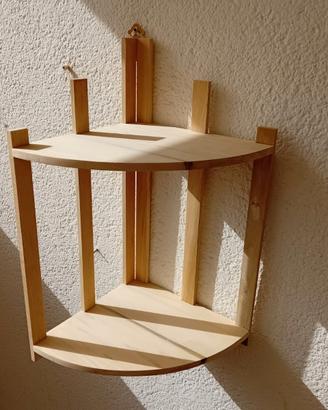 Angoliera portaoggetti in legno