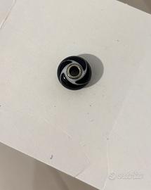 Beads trollbeads in vetro bianco e nero