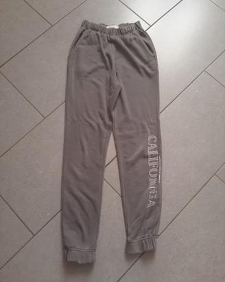 Pantaloni tuta grigi con scritta California