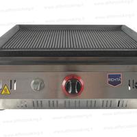 Fry top piastra professionale a gas in ghisa 50 cm