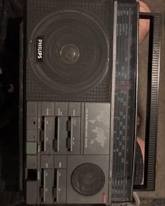 Radio Vintage Philips D2615 5 Band anni 80