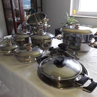 Batteria cucina acciaio 18/10