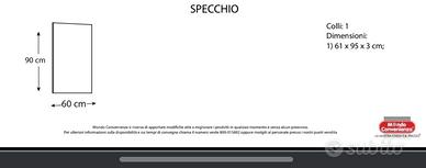 Specchio 90x60 Marina