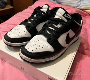 Nike Dunk Low Panda White/Black tg 42